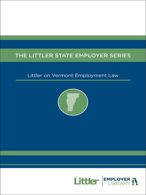 cover image of Littler on Vermont Employment Law